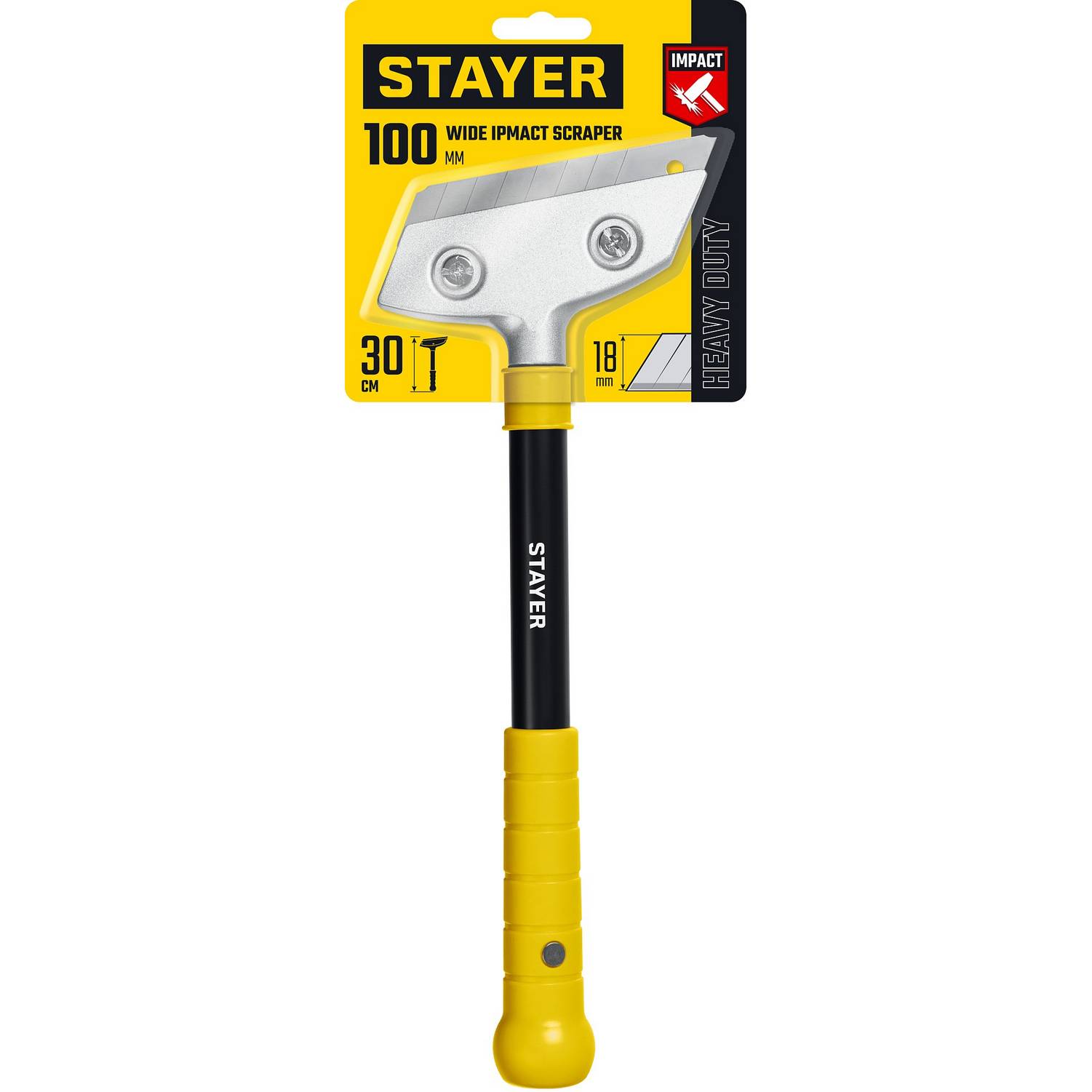 STAYER  100 мм, длина 300 мм, ударный скребок (08504)