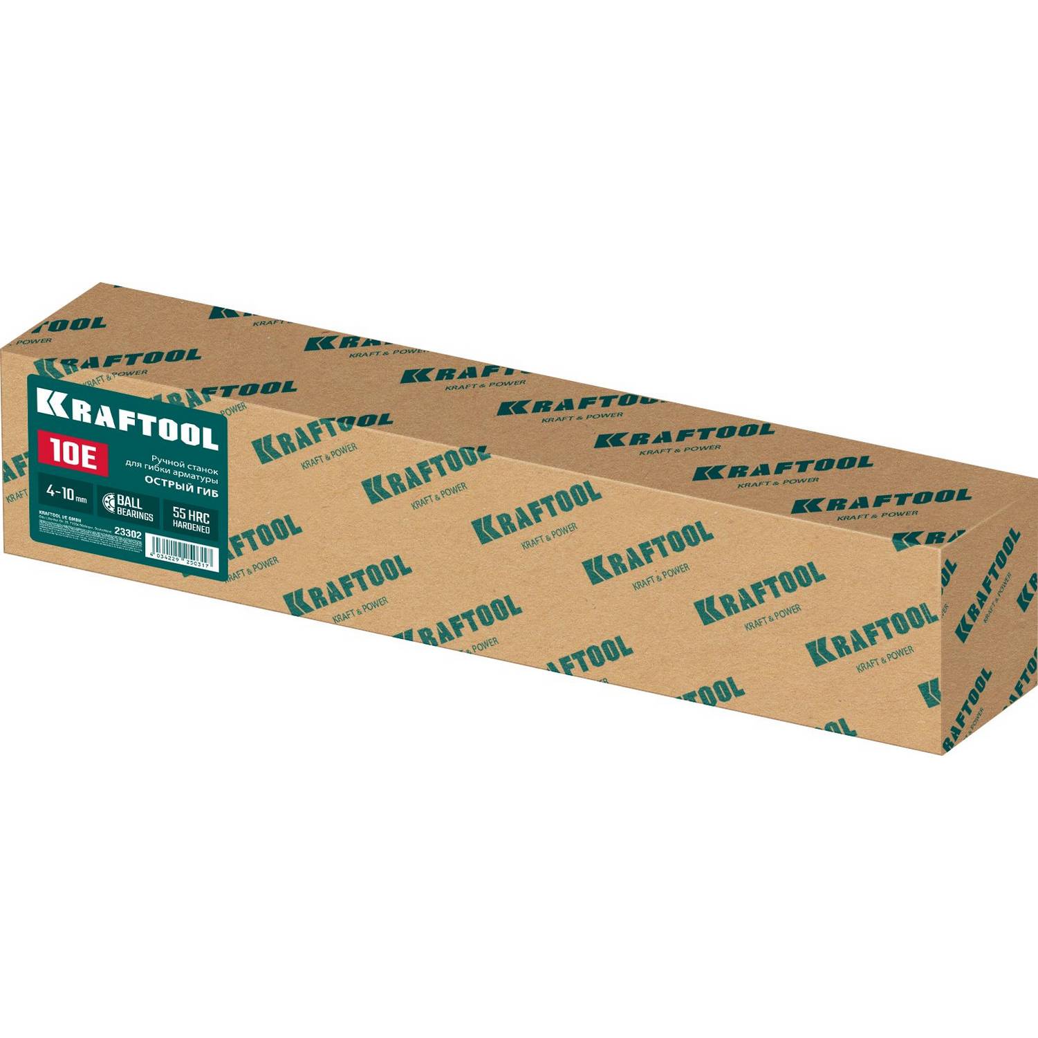 Ручной станок для гибки арматуры на подшипнике KRAFTOOL 10 E, острый гиб {23302}