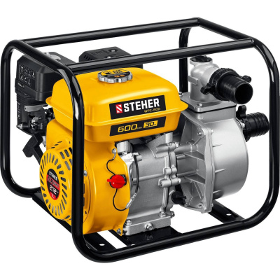 Мотопомпа бензиновая STEHER, WPC-600, 600 л/мин {WPC-600}