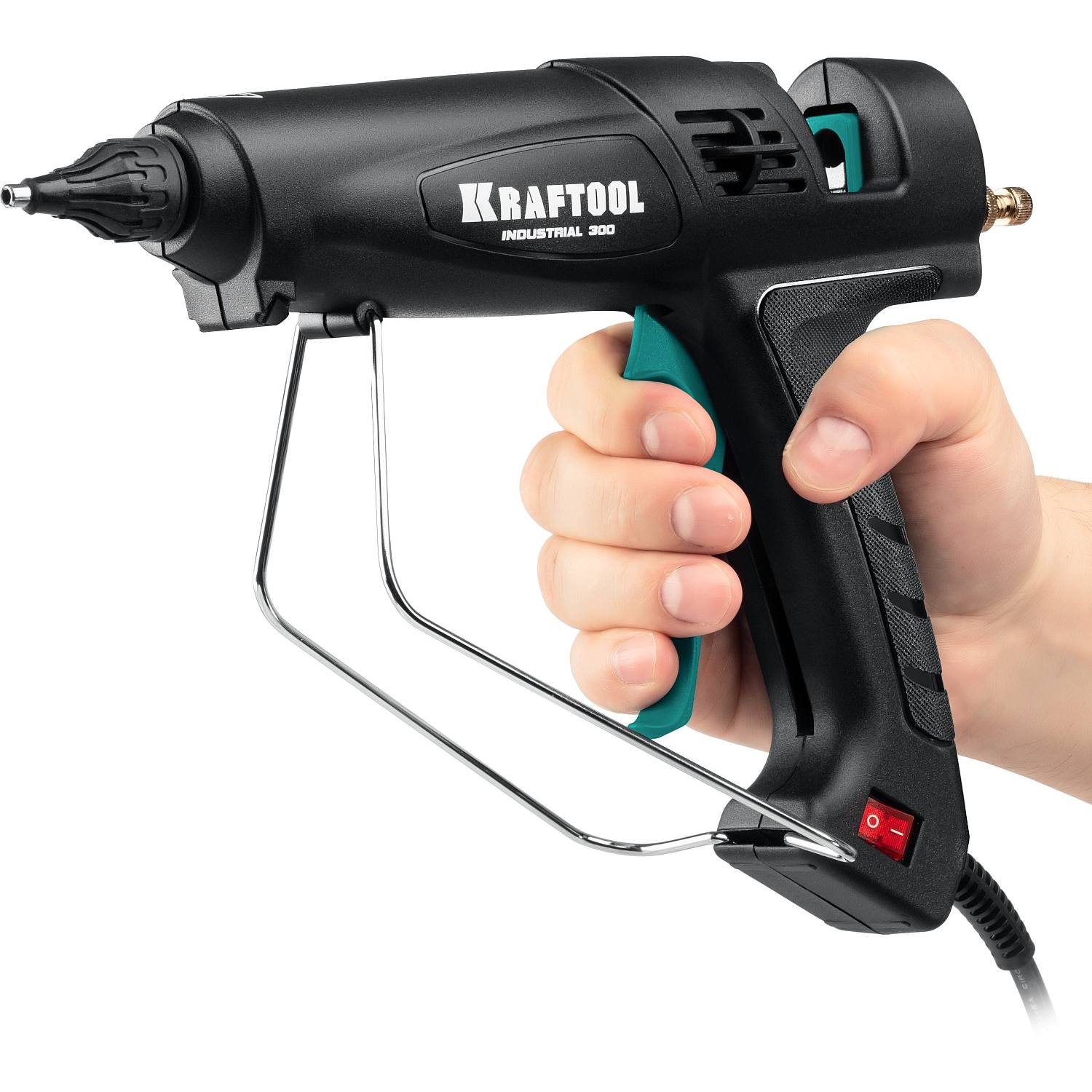 KRAFTOOL Industrial 300  пистолет термоклеевой электрический, d 11-12 мм  45 г/мин {06842}