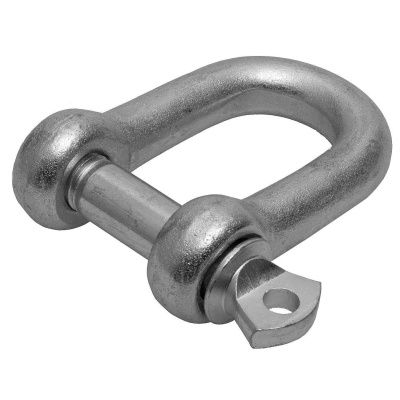 Скоба такелажная, 12мм, 8 шт, тип прямой, оцинкованная, ЗУБР {4-304515-12}