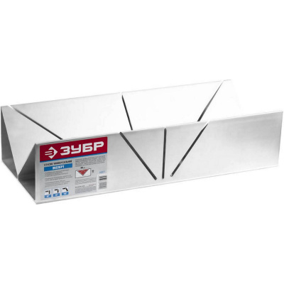 ЗУБР  ПСА-132, 132 х 132 мм, высокоточное алюминиевое стусло для больших потолочных плинтусов (15377)