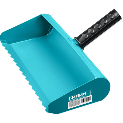 Строительная кельма-ковш СИБИН 300 мм, резиновая рукоятка, 270 мм, сталь 1,3 мм {08240-30}