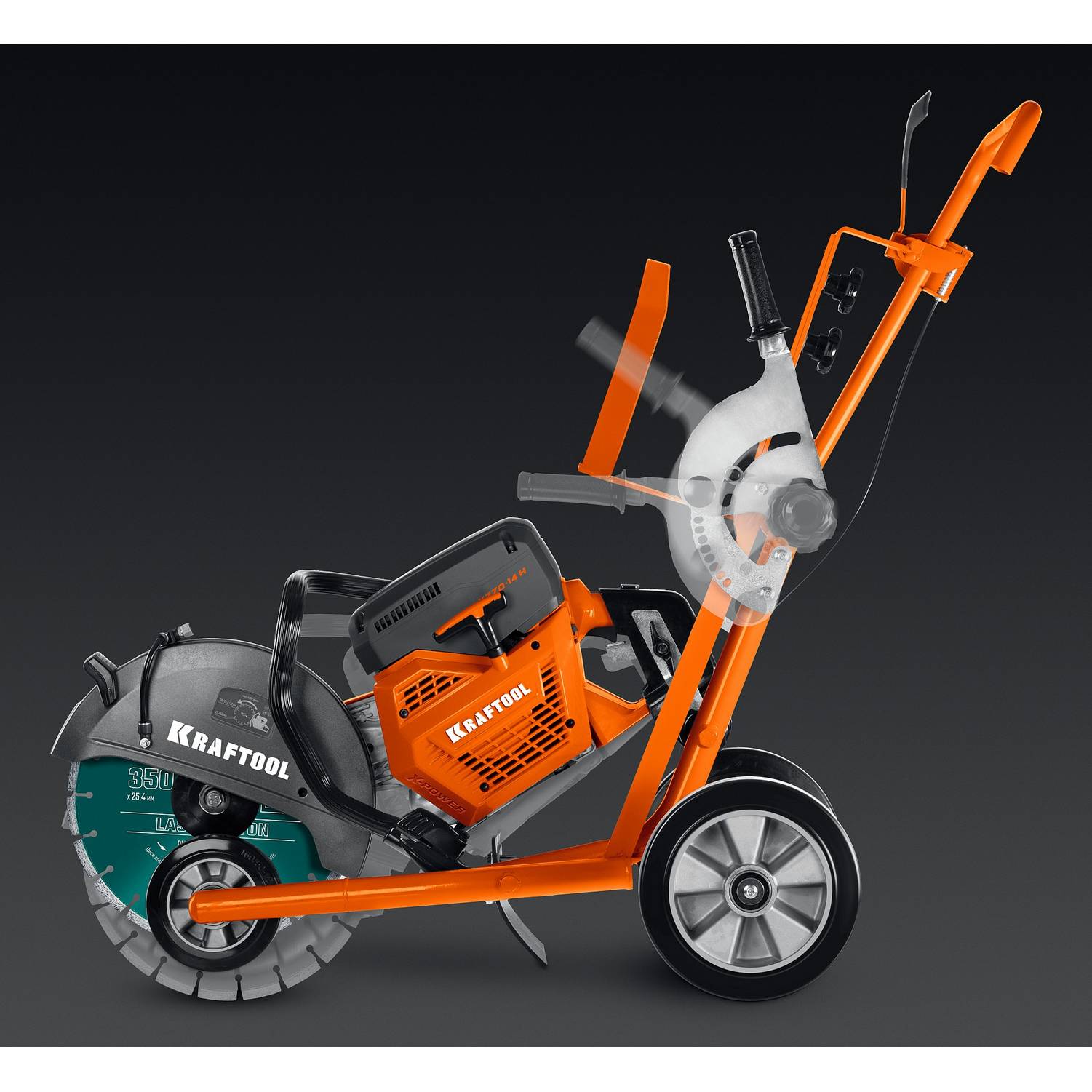 KRAFTOOL  тележка (без бака) для бензорезов  {K-001}