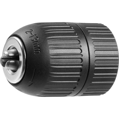 Патрон быстрозажимной ЗУБР "Мастер" для дрели, 13 мм, посадочная резьба 1/2", под сверло Д 1,5 - 13 мм