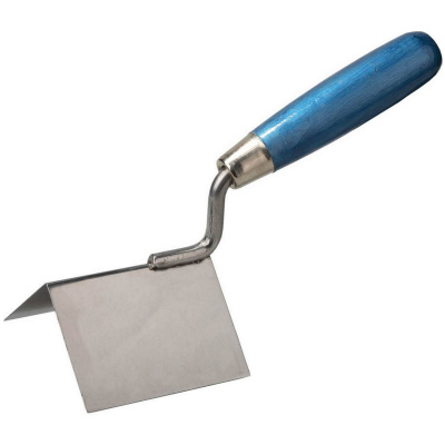 STAYER  80 х 60 мм, нержавеющее полотно, деревянная рукоятка, кельма для внешних углов, Professional (0835)