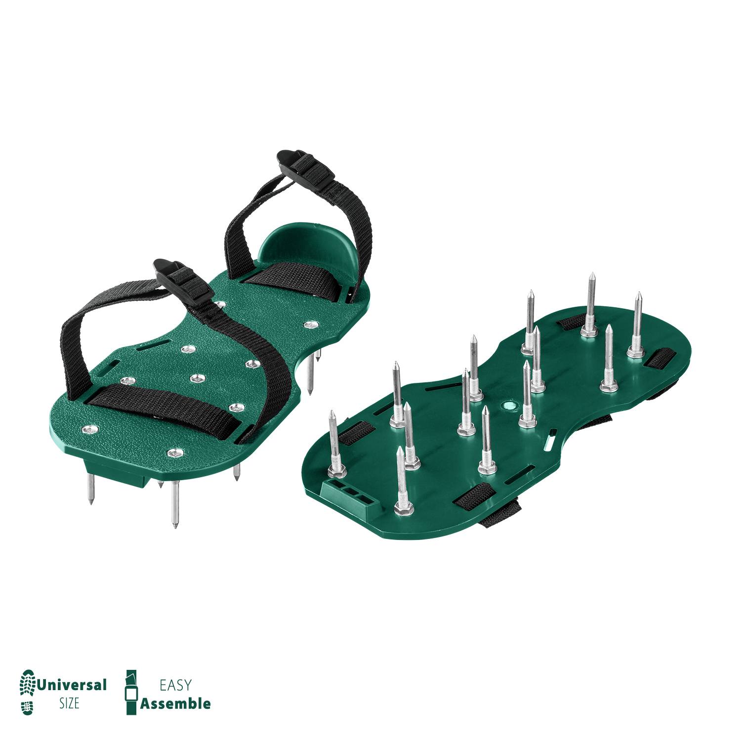 GRINDA GA-26 аэратор ножной для газона со стальными шипами, 26 шипов длиной 50мм {422111}