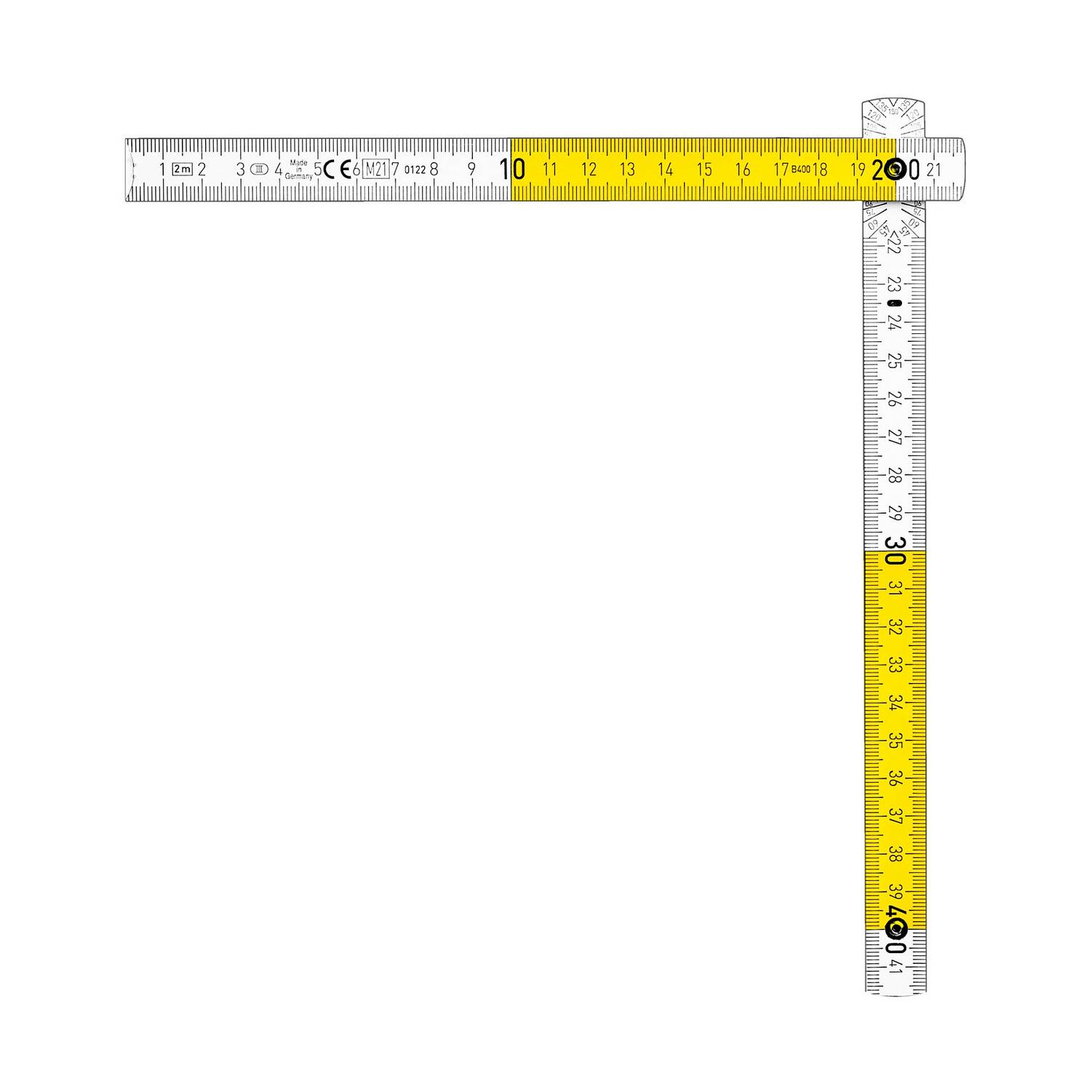 KRAFTOOL  PRO-90 Kontakt, 2.4 м, профессиональный складной деревянный метр {34729}