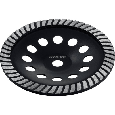 Сегментированная алмазная чашка STAYER Turbo d 230 мм {33380-230_z02}