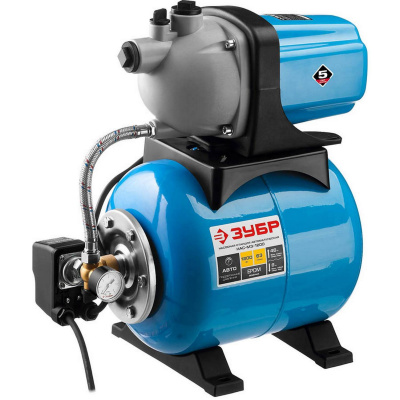 Станция насосная ЗУБР "Мастер" М3 автоматическая, 1200 Вт, пропускная способность 63 л/мин, напор 46 м, бак 20 л