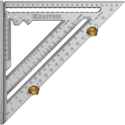 KRAFTOOL  250 мм, 5-в-1, Высокоточный кровельный угольник {3441-25}