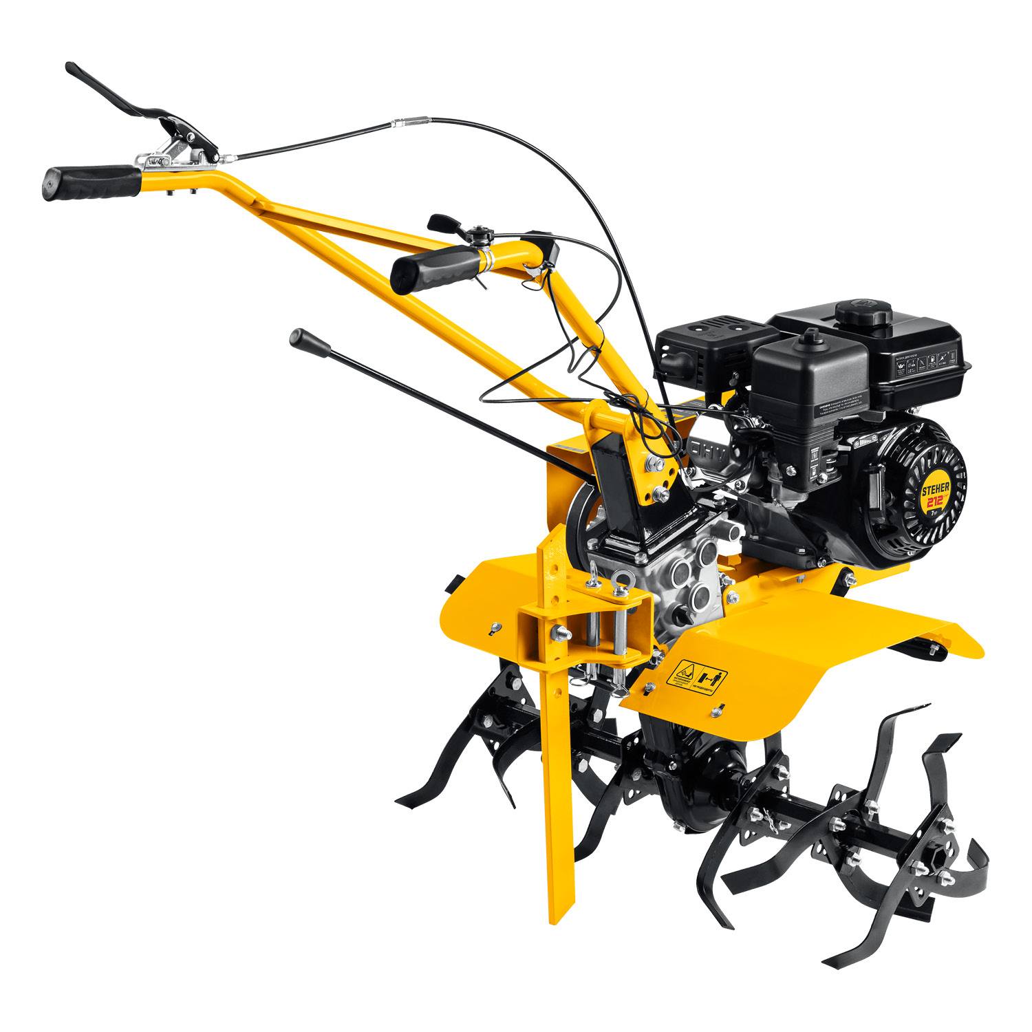 Бензиновый мотоблок STEHER, 7 л.с., без колес {GT-300 L}