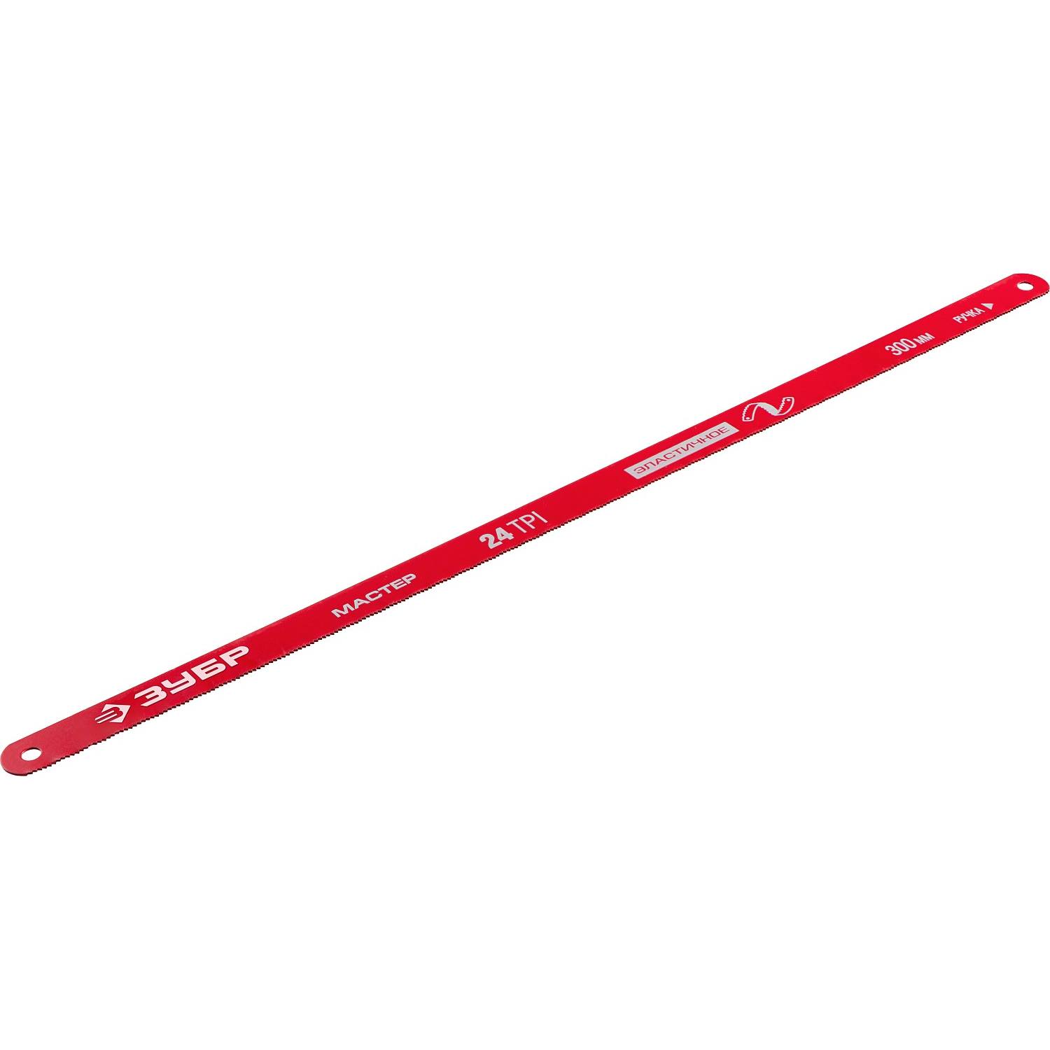 Гибкое полотно по металлу ЗУБР 24 TPI, универсальный рез, 300 мм, высокоуглеродистая сталь, 10 шт, МАСТЕР-24