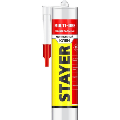 Клей монтажный STAYER Professional, универсальный, 280мл {41321}