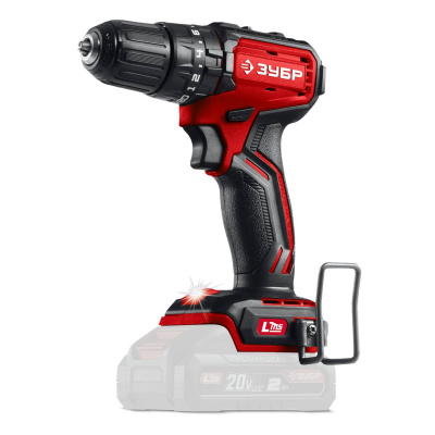 ЗУБР  20 В, 45 Н·м, без АКБ (LMS), бесщеточная ударная дрель-шуруповерт  (ДБУ-45)
