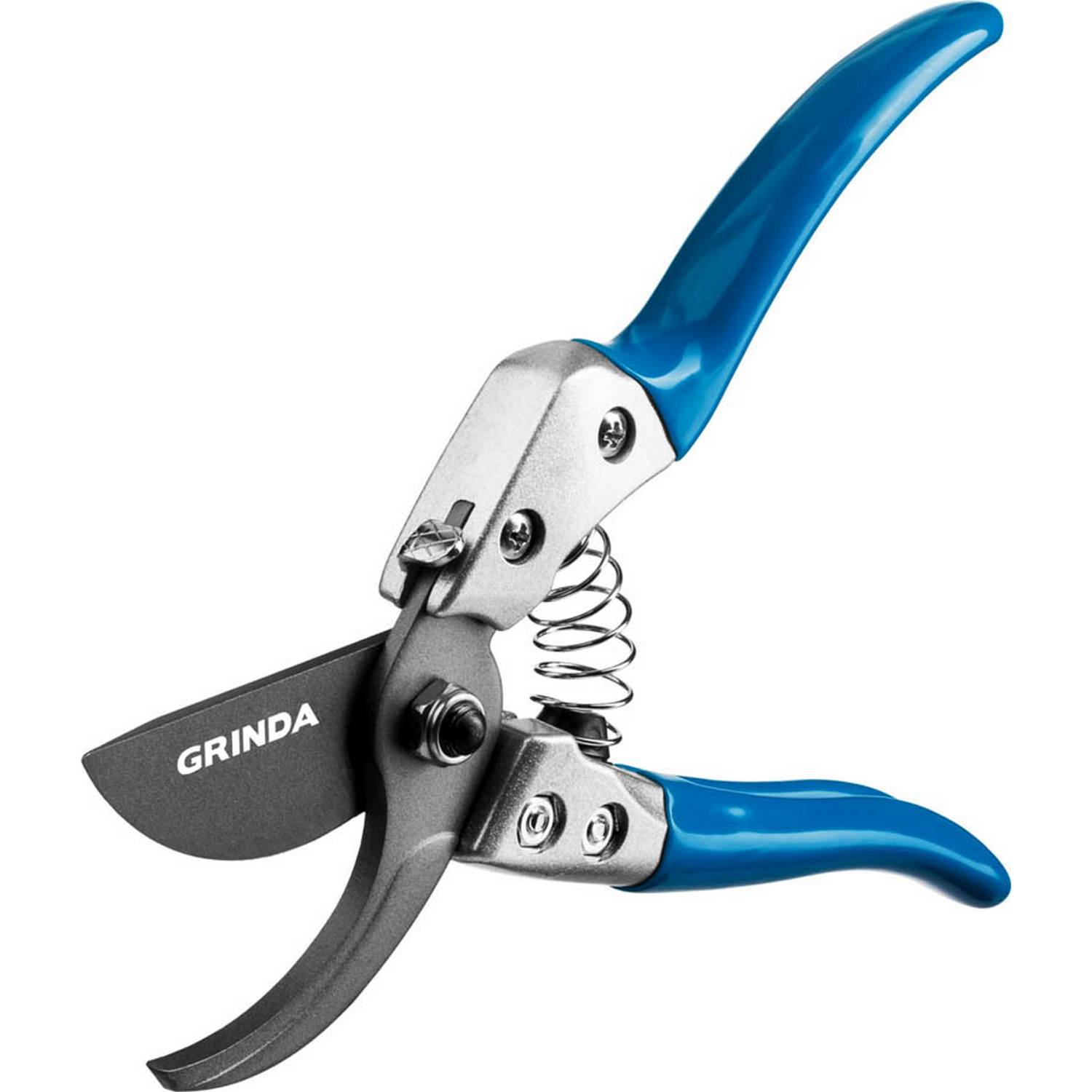 GRINDA  P-25, 200 мм, закаленная сталь, эргономичные алюминиевые рукоятки, виниловое покрытие, плоскостной секатор, PROLine (423425)