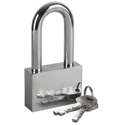 Замок ЗУБР "Мастер" навесной, стальной корпус, закаленная удлиненная дужка, 60мм {3710-60-1}