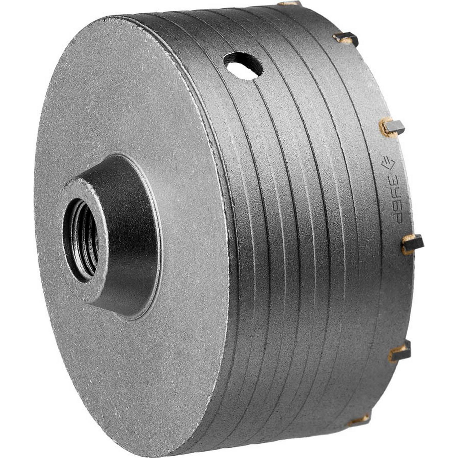 Коронка по бетону ЗУБР "Профессионал" без державки, 125 мм, резьбовая посадка коронки М22 {29180-125}