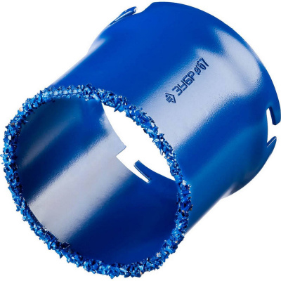 Кольцевая коронка ЗУБР "Профессионал" c карбид-вольфрамовым нанесением, 67 мм, высота 55 мм {33350-67_z01}