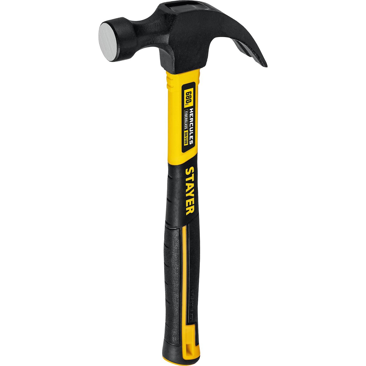STAYER  Fiberglass, 680 г, с фиберглассовой рукояткой, столярный молоток-гвоздодёр, Professional (2026_z02)