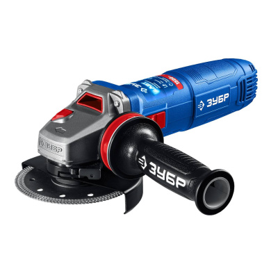 ЗУБР  1500 Вт, d125 мм, УШМ, регулировка оборотов, фланец "МИГ", Профессионал {УШМ-П125-1505 ЭПСТ}