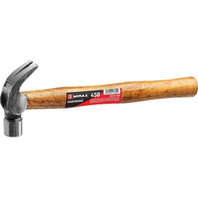 MIRAX 450 г молоток-гвоздодёр, деревянная рукоятка {20233-450}