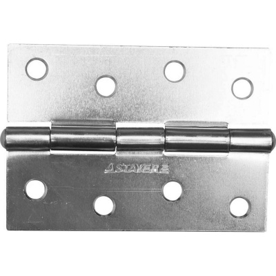 Петля дверная STAYER "MASTER" универсальная, цвет белый цинк, 100мм {37611-100-1}