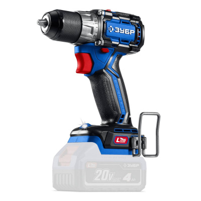 ЗУБР  КОМПАКТ #1 20 В, 50 Н·м, без АКБ (LMS), бесщеточная дрель-шуруповерт, ПРОФЕССИОНАЛ  (DB-50)