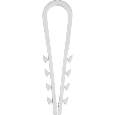 Дюбель-хомут для круглого кабеля ДХ-К, 11 - 18 мм, 100 шт, нейлоновый, ЗУБР {30911-18}