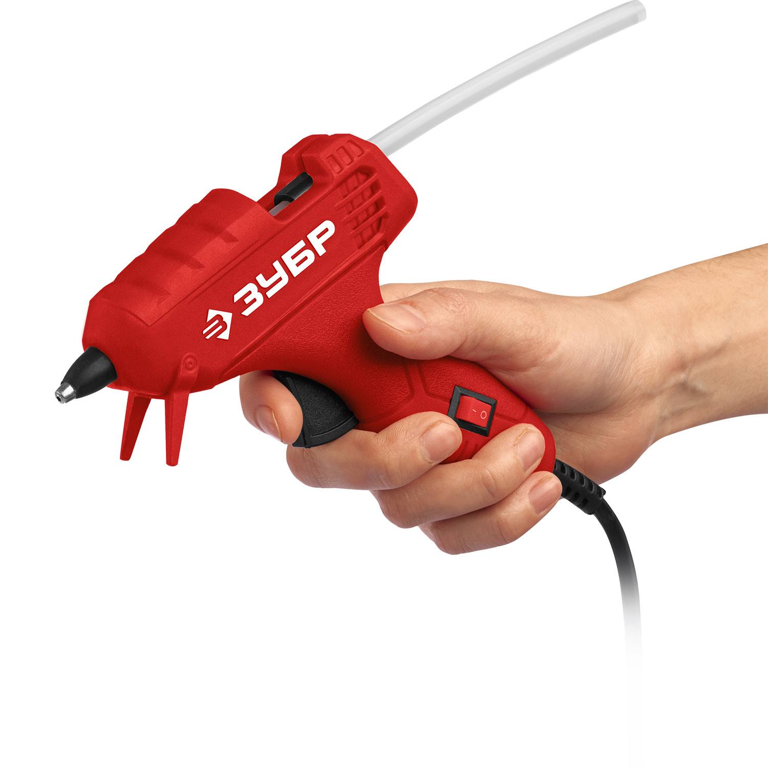 Термоклеевой пистолет электрический, ЗУБР, d 7 мм, 5 г/мин, Мастер 7 {06851-7}