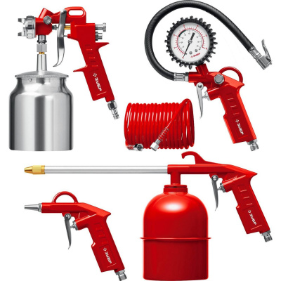 Набор пневмоинструмента ЗУБР MS-5N универсальный, 5 предм. {06458-H5_z01}