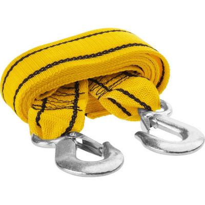 Трос буксировочный STAYER STANDARD, 2 крюка, сумка, 4м, 3,5т {61207-3.5}