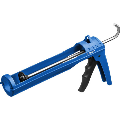 ЗУБР  310 мл, антикапельная система армированный нейлон, лёгкий полукорпусной пистолет для герметика, Профессионал (06627)