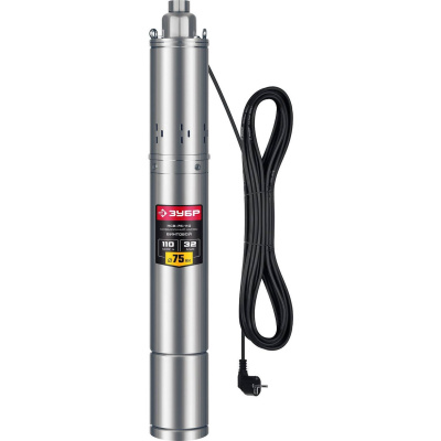 Скважинный насос винтовой ЗУБР, 110 м напор {НСВ-75-110}