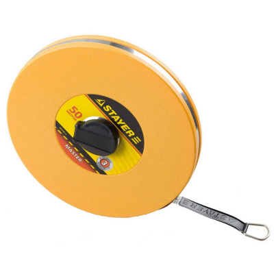 STAYER 50 м мерная лента с фиберглассовым полотном {3415-50_z01}