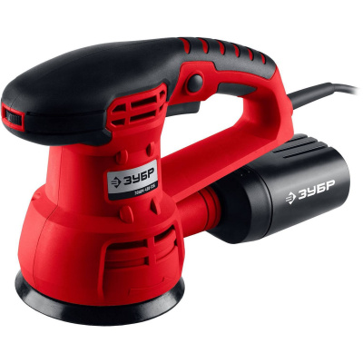 Машина орбитально-шлифовальная, ЗУБР ЗОШМ-450-125, 125 мм, Velcro, 5000-13000 об/мин, эксцентр. ход, 450 Вт