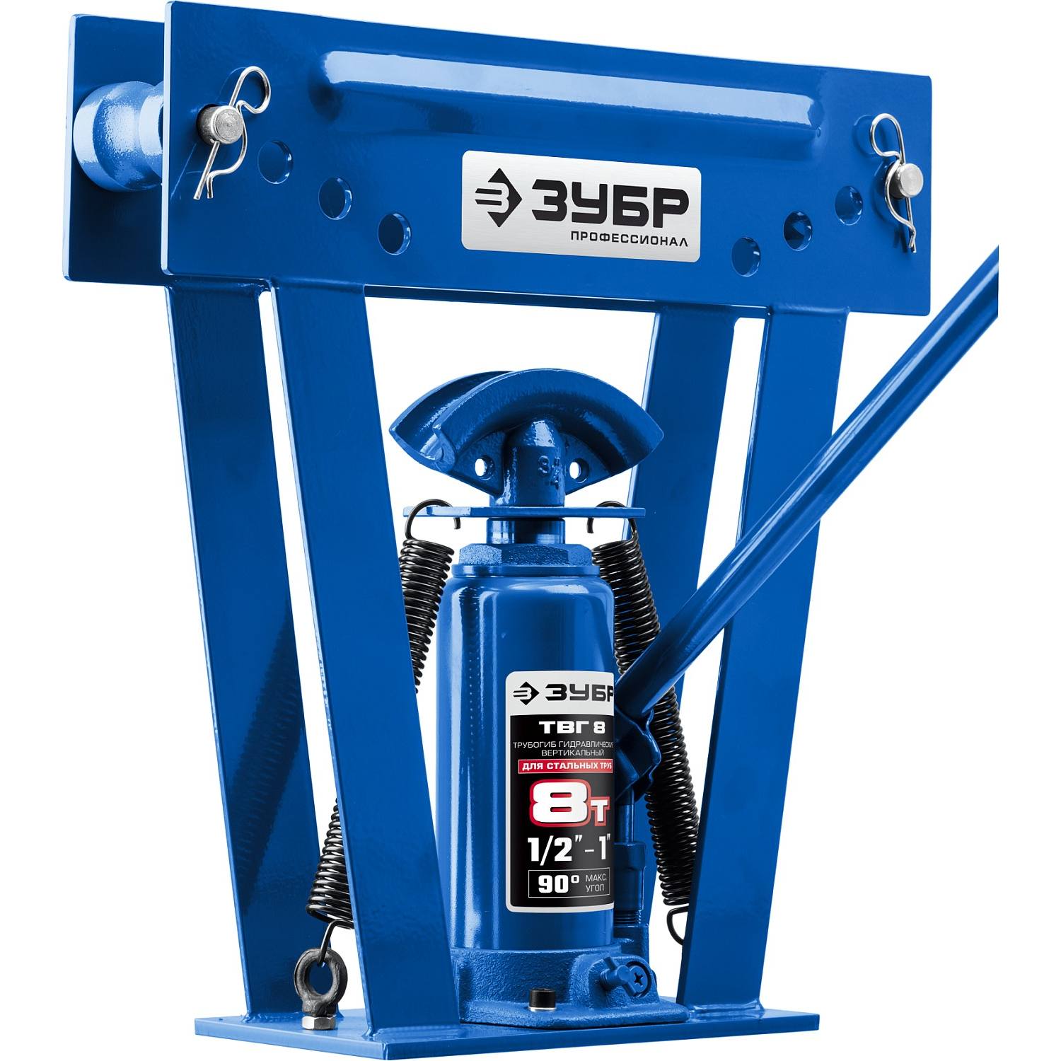 ЗУБР ТВГ-8 1/2-1" 8т трубогиб гидравлический вертикальный ручной, Профессионал {43078-08_z01}