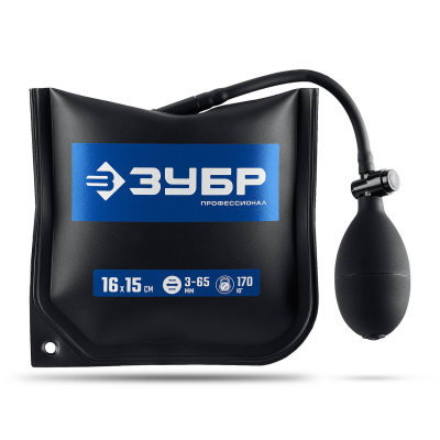 ЗУБР  ПНЕВМОПОДУШКА 16х15 см, 170 кг универсальный пневмоклин/ монтажная подушка/ пневмодомкрат {37556}