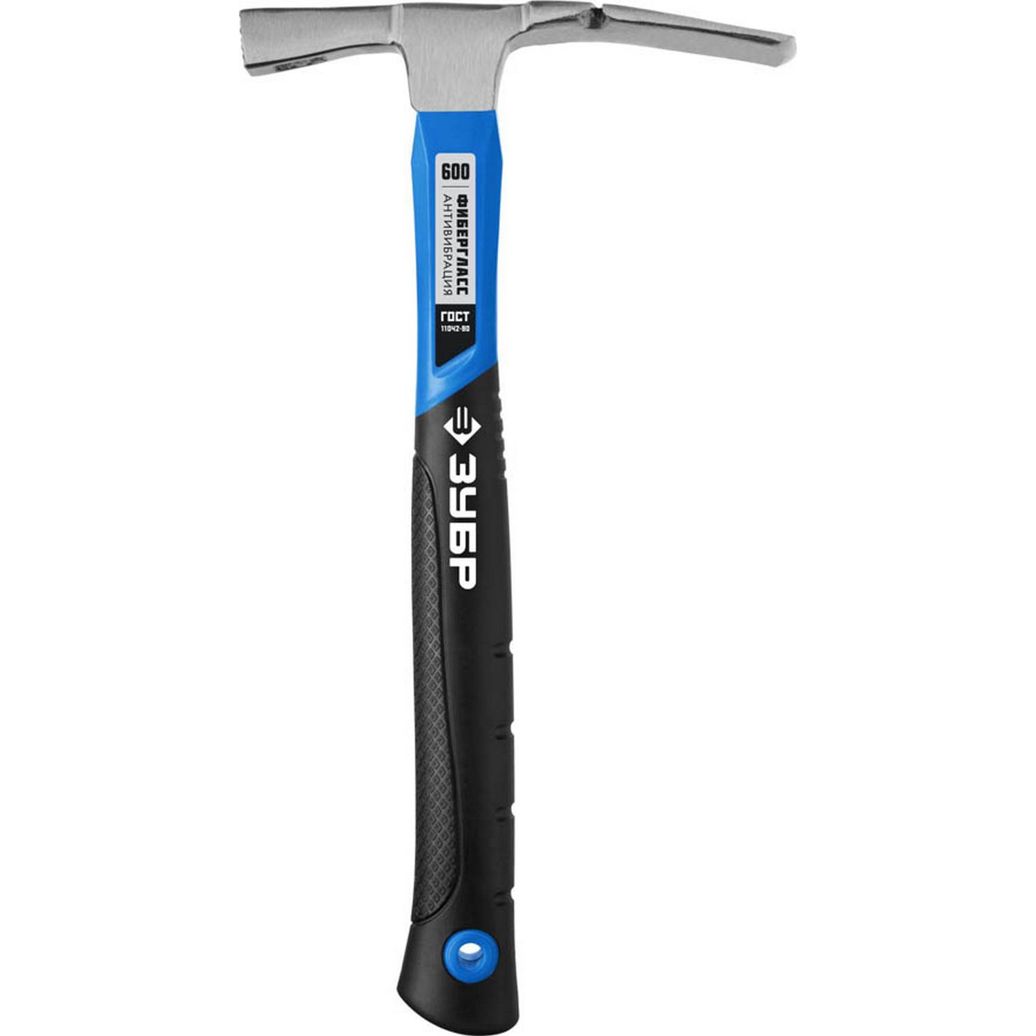 МК-Ф 600 г молоток каменщика с фиберглассовой рукояткой, ЗУБР {20163_z01}