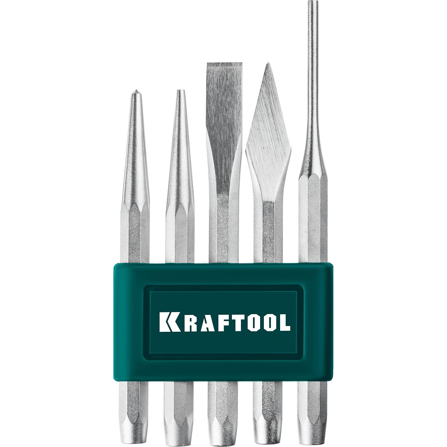 KRAFTOOL GRAND-5 набор зубил и кернеров, 5 предметов {21075-H5}