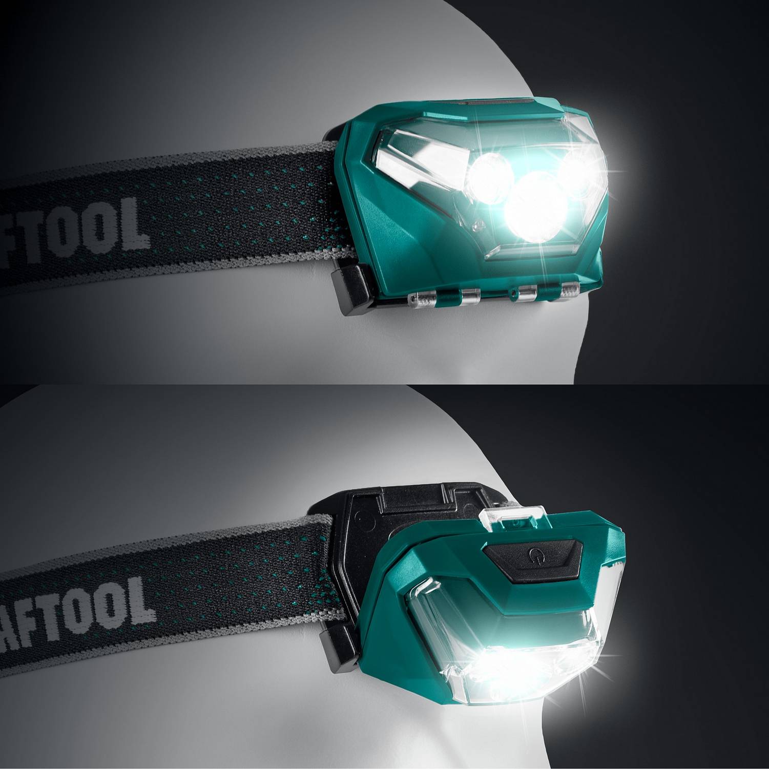 KRAFTOOL  KH-3, 500 лм, 5 режимов, налобный фонарь, 3ААА {56456}