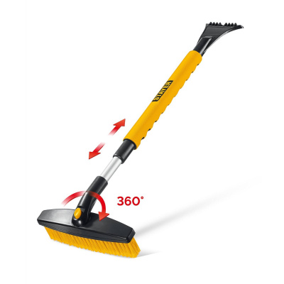 STAYER  телескопическая щётка с поворотной головой от снега автомобильная, 805-1065 мм {61048}