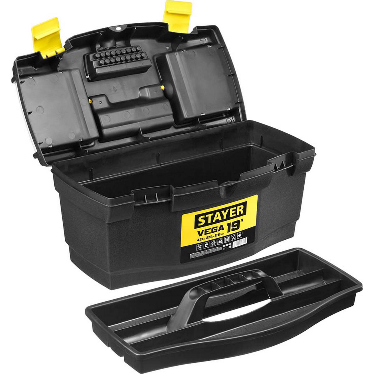 Ящик для инструмента "VEGA-19" пластиковый, STAYER {38105-18_z03}