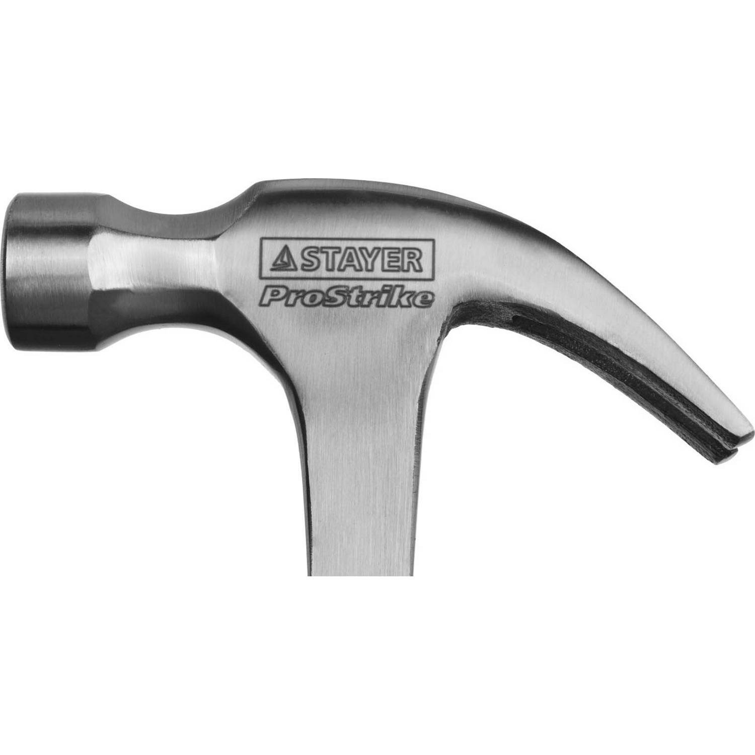 STAYER STRIKE 450 г молоток-гвоздодёр цельнометаллический столярный {2025-450}