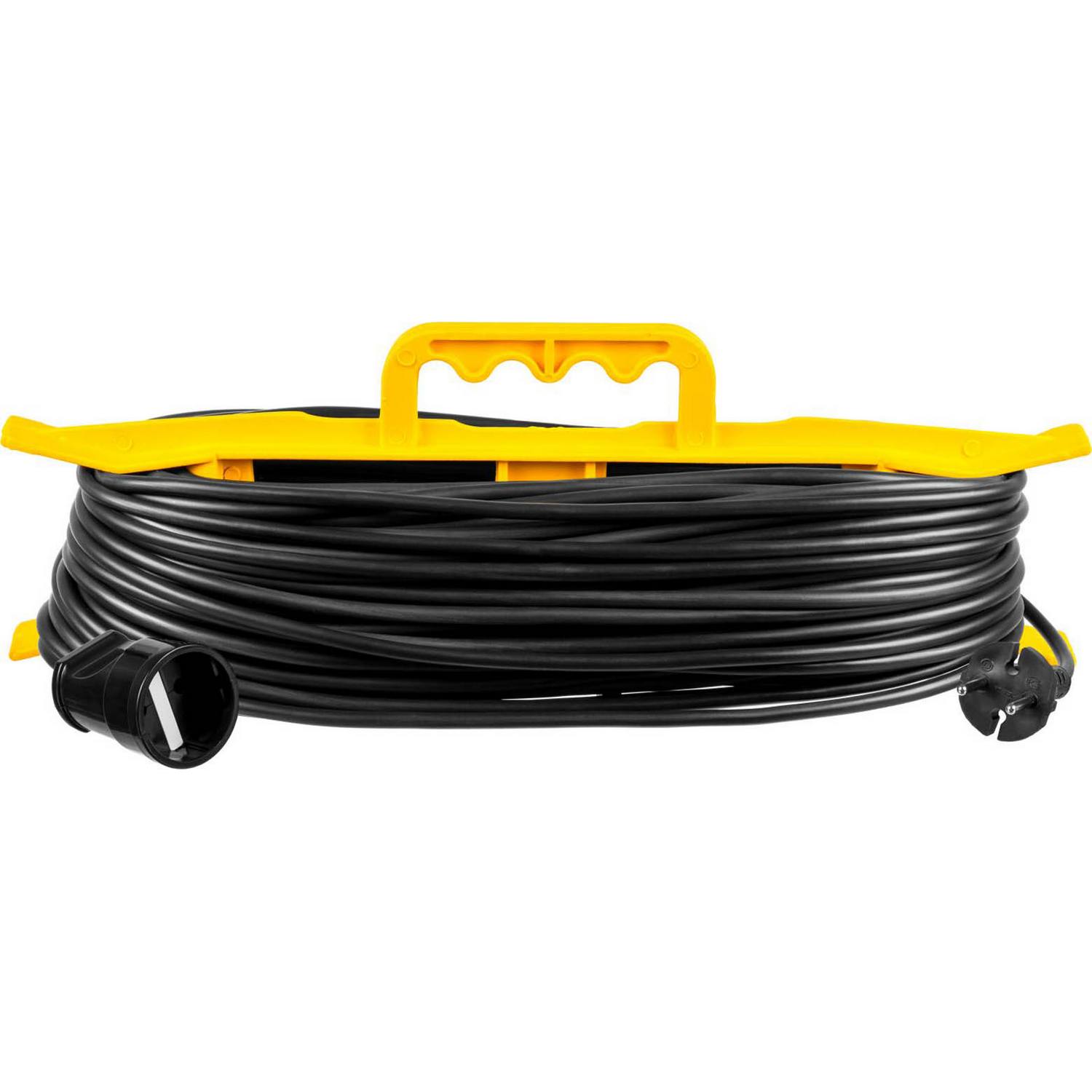 Удлинитель на рамке "MF 207", 50 м, 2200 Вт, 1 гнездо, ПВС 2х0,75 мм2, STAYER {55018-50_z01}