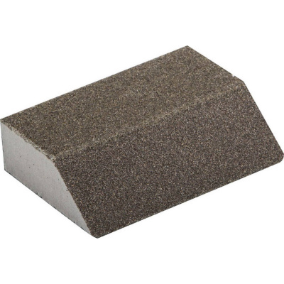 Губка шлифовальная ЗУБР "Мастер" четырехсторонняя угловая, средняя жесткость, Р80, 100х68х42х26мм {35613-080}