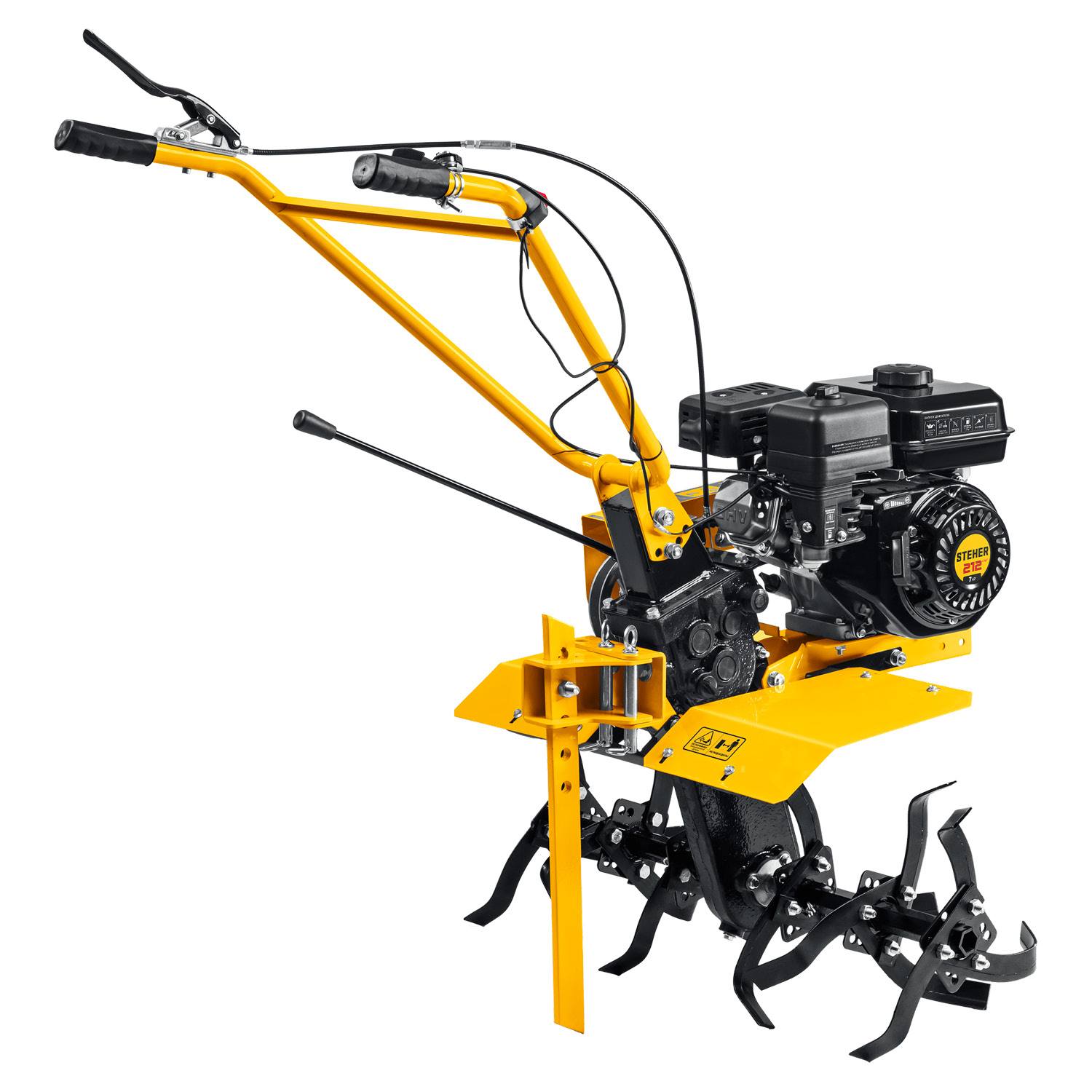 Бензиновый мотоблок STEHER, 7 л.с., без колес {GT-330 L}