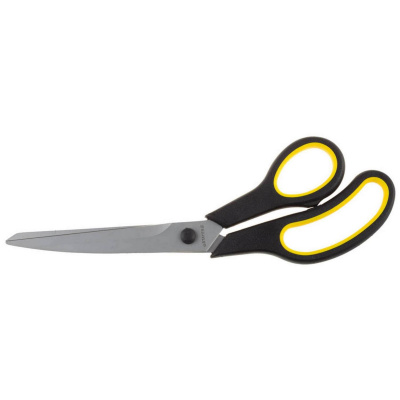 Ножницы STAYER "MASTER" хозяйственные, изогнутые, двухкомпонентные ручки, 245мм {40466-24}