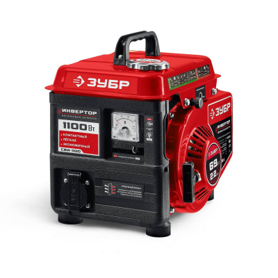 ЗУБР  1100 Вт, инверторный генератор {СБИ-1100}