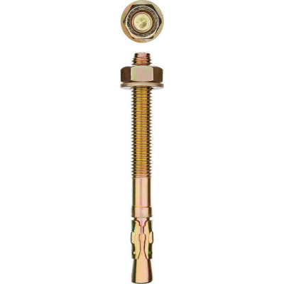 Анкер клиновой, М6 x 95 мм, 100 шт, желтопассивированный, ЗУБР {302032-06-095}